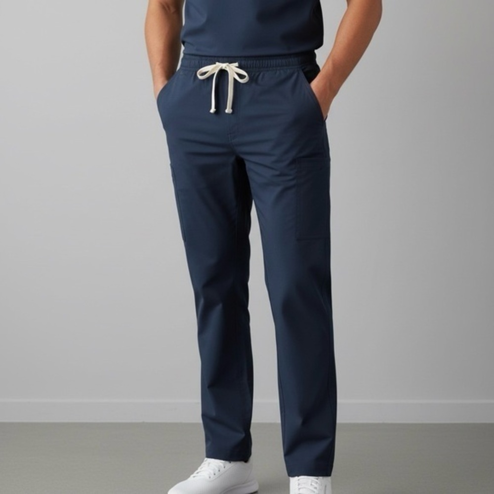 FIGS PISCO Men’s Basic Straight Leg Scrub Pants Navy Technical FIONx